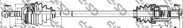 Привод передний правый 250038 GSP