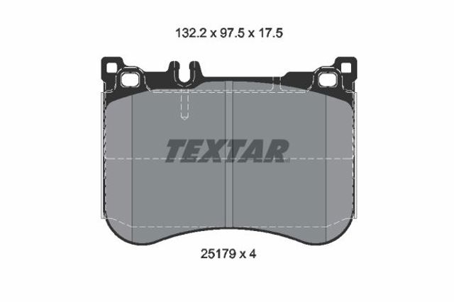 Колодки передние 2517903 TEXTAR