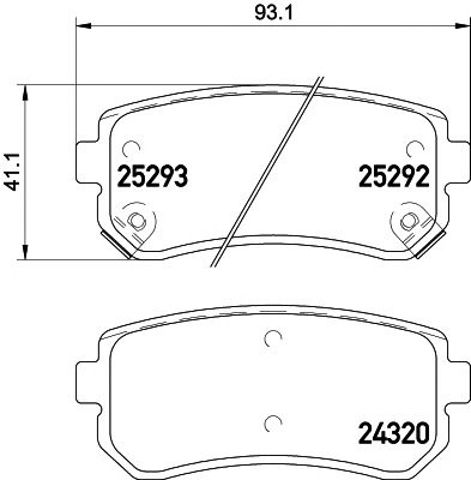 2529201 TEXTAR Колодки тормозные задние дисковые купить в Кривой Рог