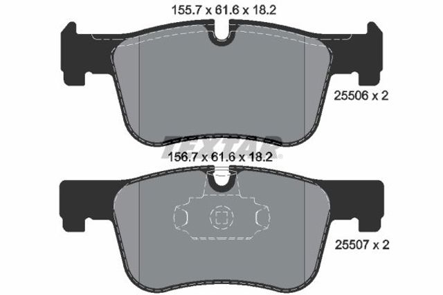 TEXTAR 2550601 Колодки тормозные передние дисковые в наличии Харьков