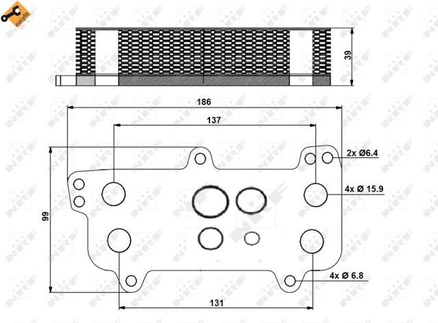 NRF 31171 Радиатор масляный в наличии Николаев