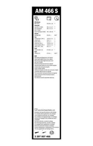 3397007466 BOSCH Щетки стеклоочистителя купить в Черкассы