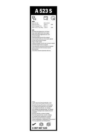 BOSCH 3397007523 Щетка-дворник лобового стекла, комплект из 2 шт. в наличии Николаев