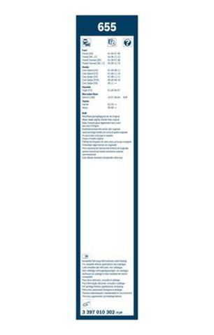 Стеклоочистители лобового стекла 3397010302 BOSCH