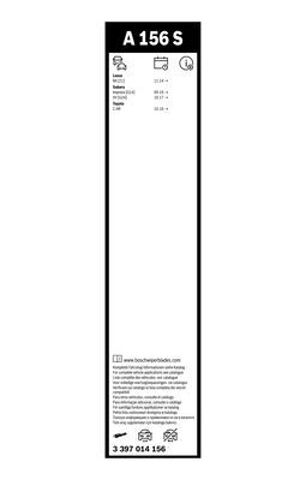BOSCH 3397014156 Щетка-дворник лобового стекла, комплект из 2 шт. в наличии Черновцы