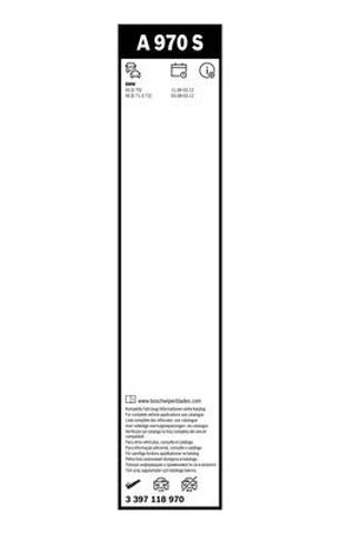 BOSCH 3397118970 Щетка-дворник лобового стекла, комплект из 2 шт. в наличии Харьков