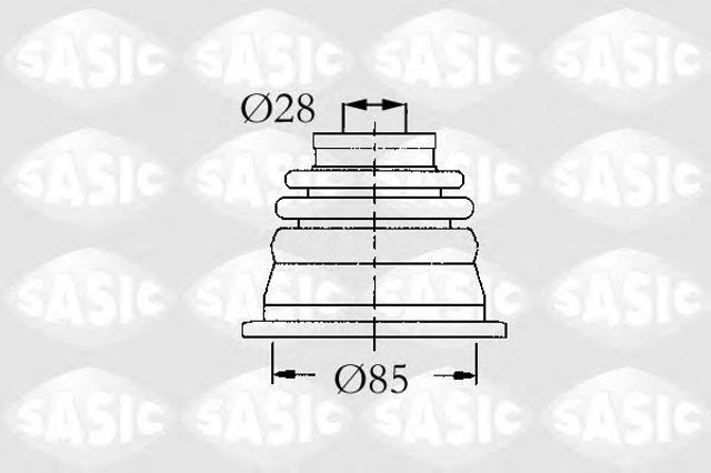 Пыльник гранаты внутренний, левый 4003451 SASIC