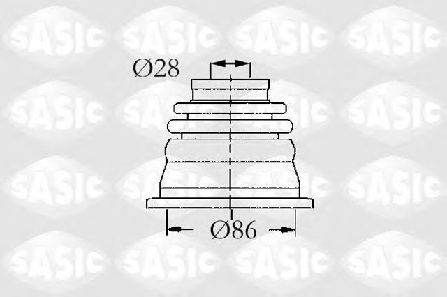 SASIC 4003464 Пыльник ШРУСа передней полуоси внутренний левый в наличии Тернополь