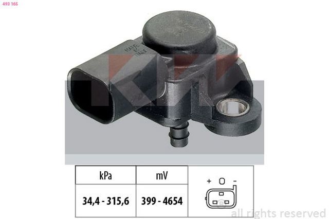 KW 493165 Датчик давления наддува в наличии Кривой Рог