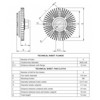 Вязкостная муфта привода вентилятора 49516 NRF