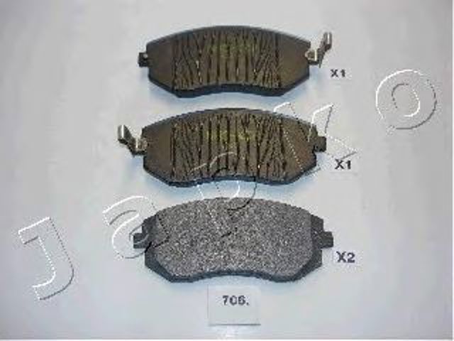 Колодки тормозные передние дисковые 50706 JAPKO