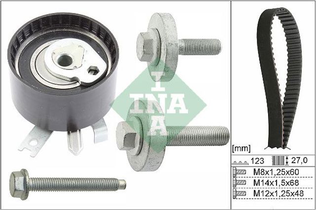 INA 530019710 Ремень ГРМ, комплект в наличии Черкассы