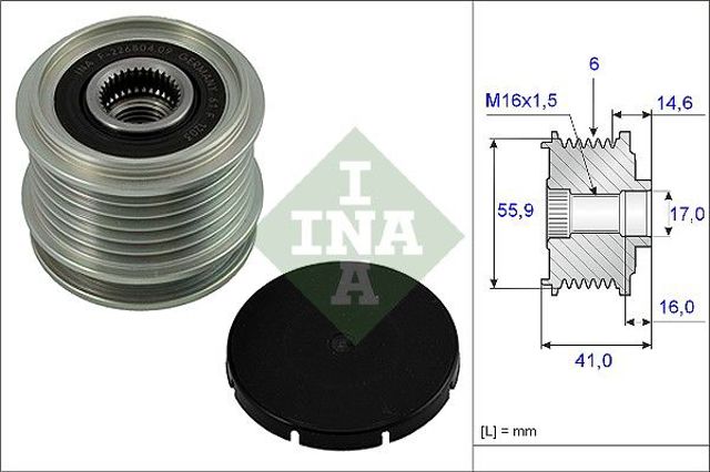 535001010 INA Шкив генератора купить в Киев