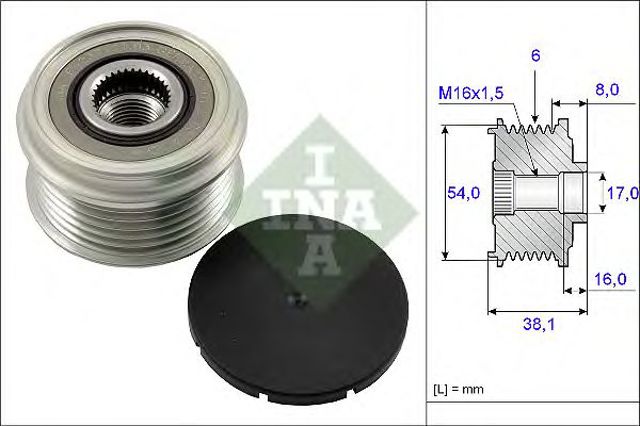 INA 535006310 Шкив генератора в наличии Черновцы