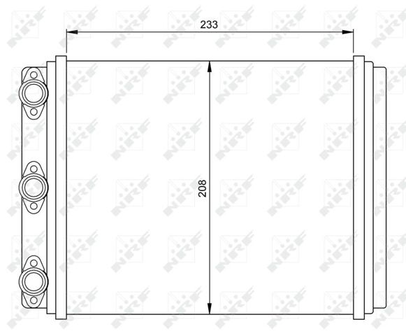 NRF 54249 Радиатор печки (отопителя) в наличии Полтава