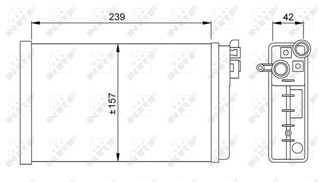 58640 NRF Радиатор печки купить в Ирпень