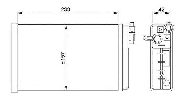 NRF 58640 Радиатор печки в наличии Павлоград