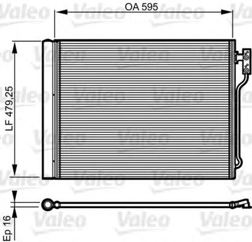 Конденсатор системы охлаждения 814192 VALEO