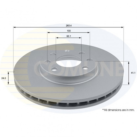 Передний тормозной диск ADC1112V COMLINE