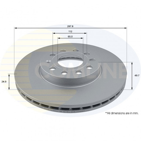 Ремкомплект тормозов передних ADC1455V COMLINE