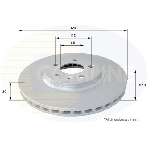 Диск тормозной передний ADC1477V COMLINE