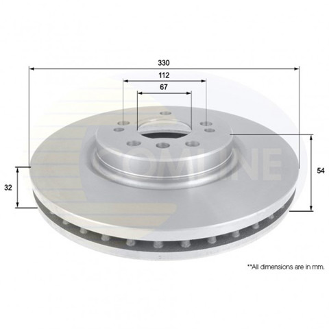 Диск тормозной передний ADC1648V COMLINE
