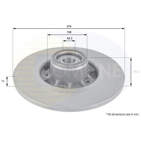 Тормозной диск ADC3009 COMLINE