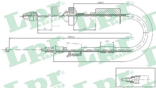 Трос сцепления C0199C LPR