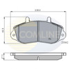 Колодки передние CBP01021 COMLINE