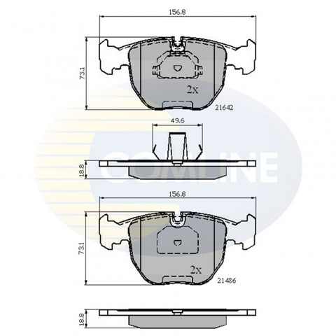 Колодки CBP01096 COMLINE