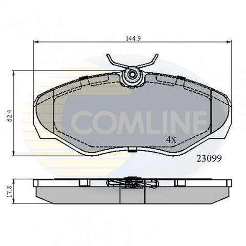 COMLINE CBP01127 Передние тормозные колодки в наличии Павлоград
