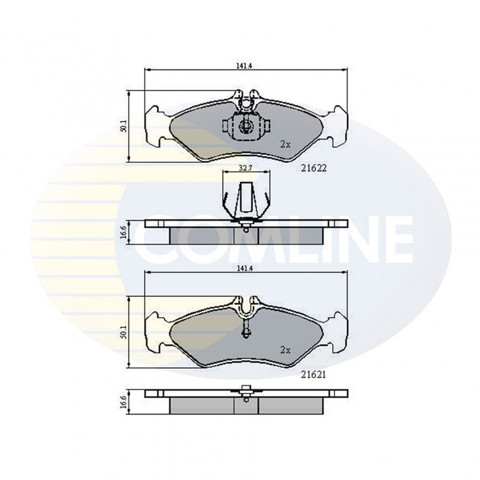 Задние колодки CBP0453 COMLINE
