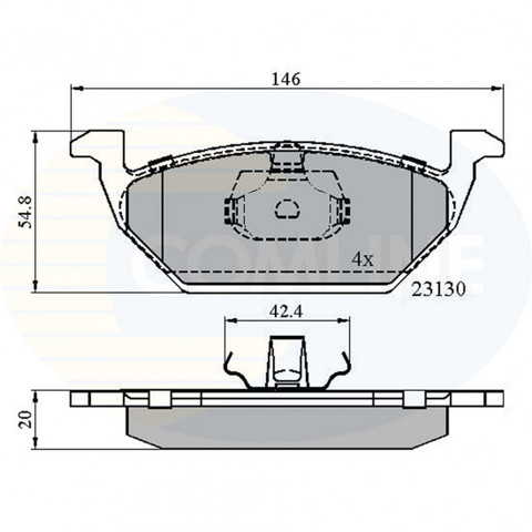 Колодки тормозные CBP0737 COMLINE