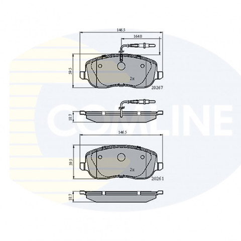 Колодки тормозные дисковые комплект CBP11158 COMLINE