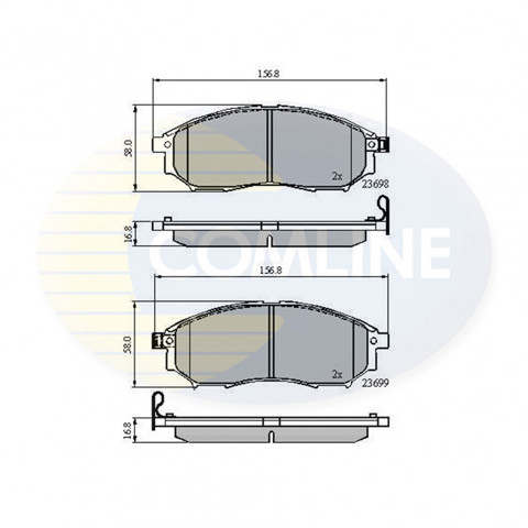 CBP31524 COMLINE Колодки тормозные передние дисковые купить в Одесса