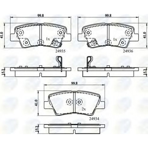 COMLINE CBP32161 Колодки тормозные задние дисковые в наличии Ирпень