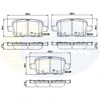 Задние дисковые колодки CBP32307 COMLINE