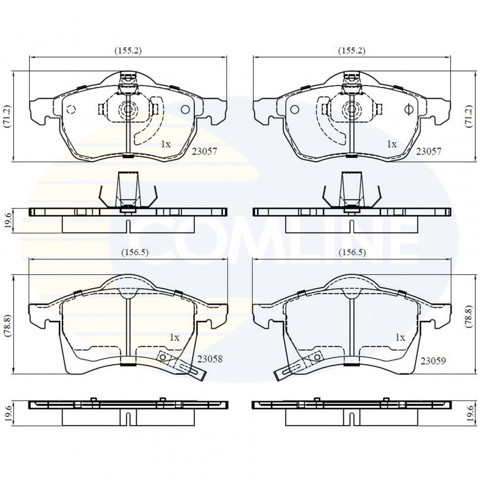 Колодки передние CBP3583 COMLINE