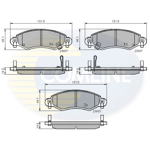 Колодки передние CBP3893 COMLINE