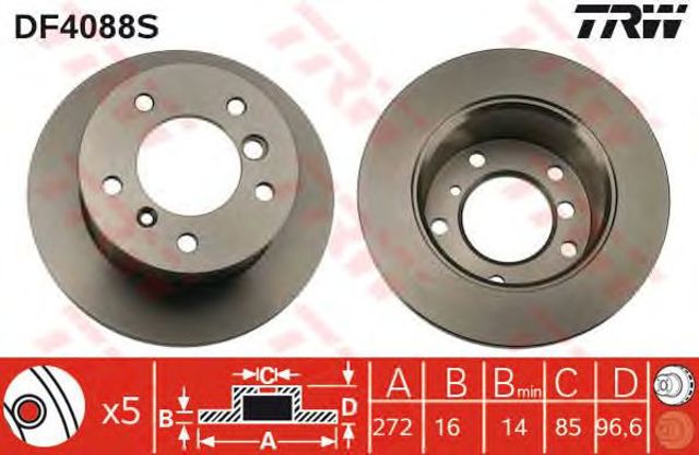 DF4088S Тормозные диски купить Житомир