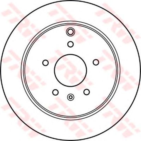 TRW DF6024 Диск тормозной задний в наличии Ровно