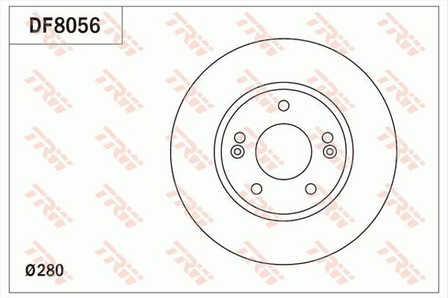 DF8056 TRW Диск тормозной передний купить в Чернигов