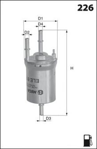 Фильтр тонкой очистки топлива ELE6106 MECAFILTER