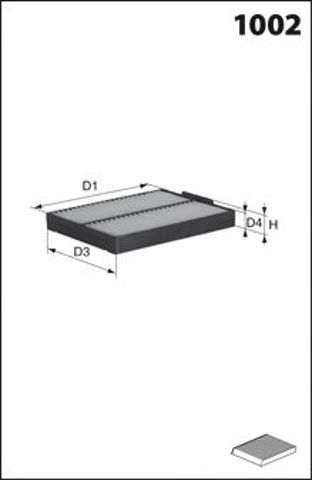 MECAFILTER ELR7208 Фильтр салона в наличии Ужгород