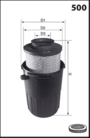 Воздушный фильтр двигателя FA3290 MECAFILTER