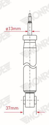 MONROE G1057 Амортизатор задний в наличии Кривой Рог
