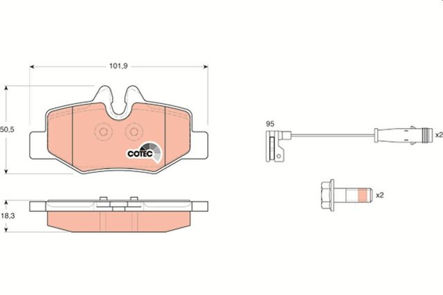 GDB1601 Колодки тормозные задние дисковые купить Украина
