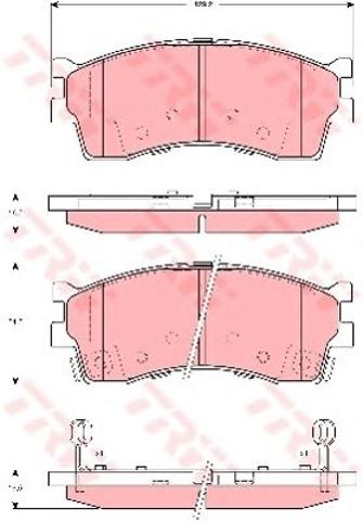 Передние тормозные колодки GDB3285 TRW