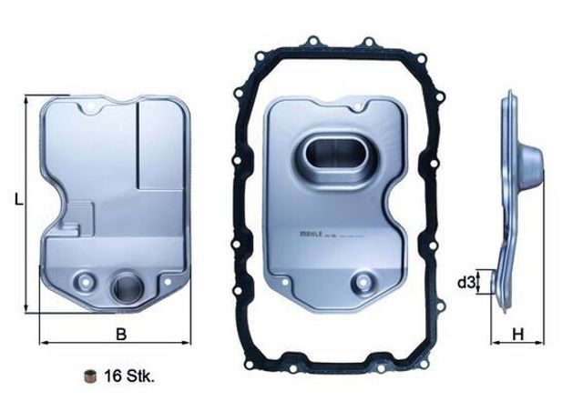 HX160KIT MAHLE Фильтр АКПП купить в Павлоград