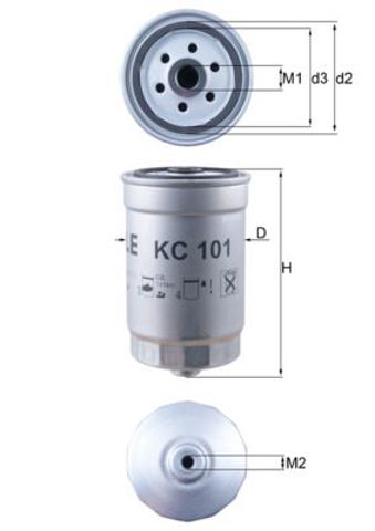 KC101 MAHLE Топливный фильтр купить в Хмельницкий